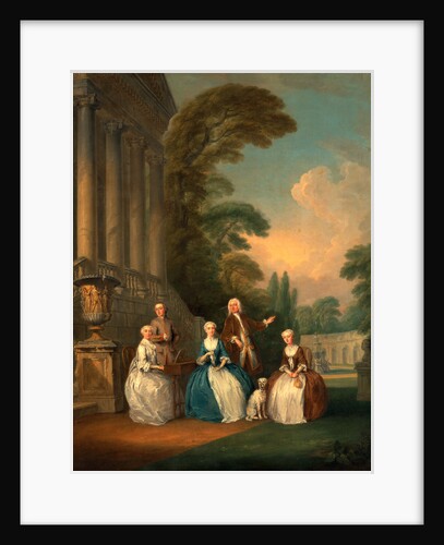 Portrait of a Family Conversation Piece by Joseph Francis Nollekens