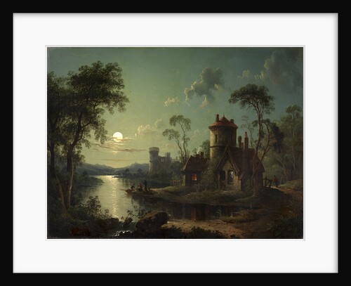 River Scene Moonlight River Scene by Sebastian Pether