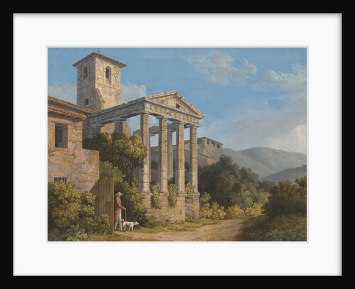 The Temple of Hercules in Cori near Velletri by Jakob Philipp Hackert