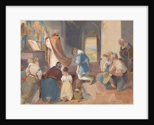 Fridolin Assists with the Holy Mass by Peter Fendi