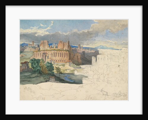 The Ruins of the Imperial Palaces in Rome by Carl Rottmann