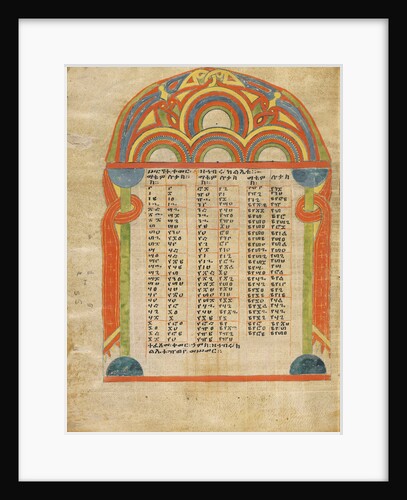 Canon Table Page by Anonymous