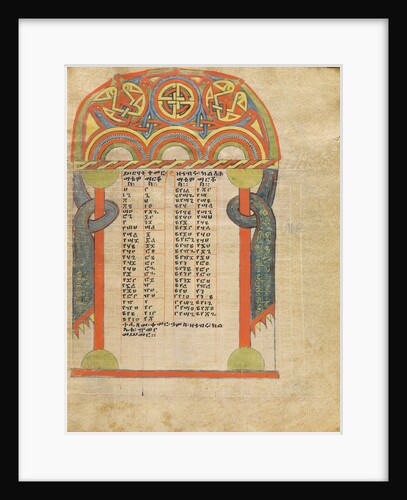 Canon Table Page by Anonymous