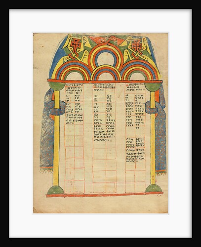 Canon Table Page by Anonymous