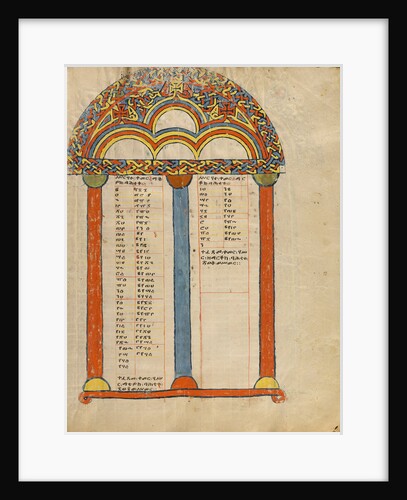Canon Table Page by Anonymous