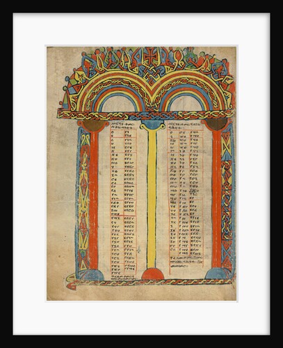 Canon Table Page by Anonymous