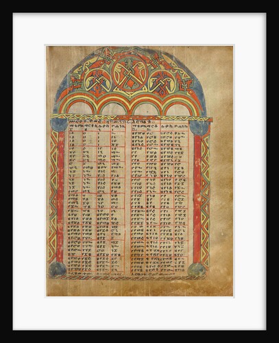 Canon Table Page by Anonymous