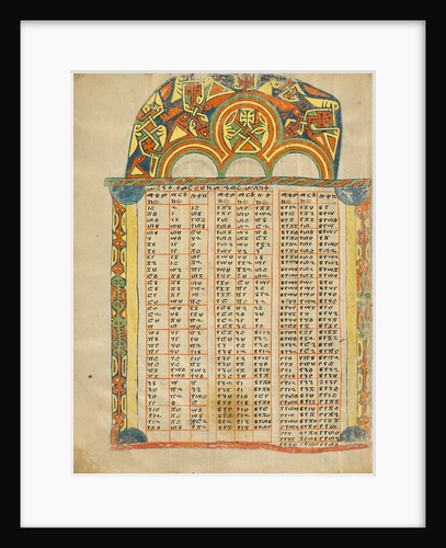 Canon Table Page by Anonymous