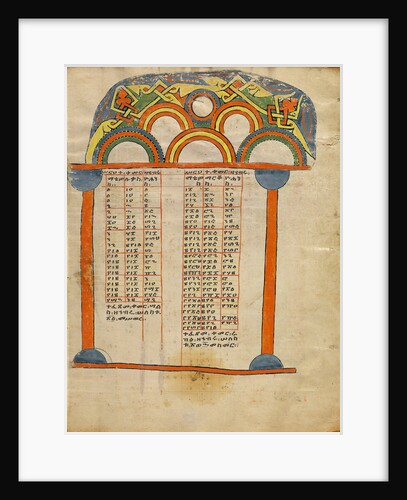 Canon Table Page by Anonymous