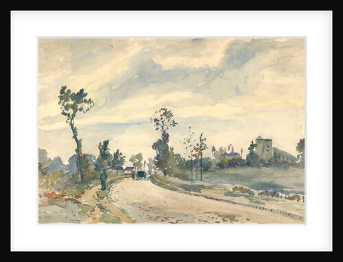 Louveciennes, Route de Saint-Germain by Camille Pissarro