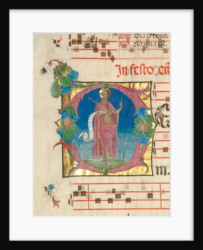 Initial D: Saint John the Baptist by Cosmè Tura