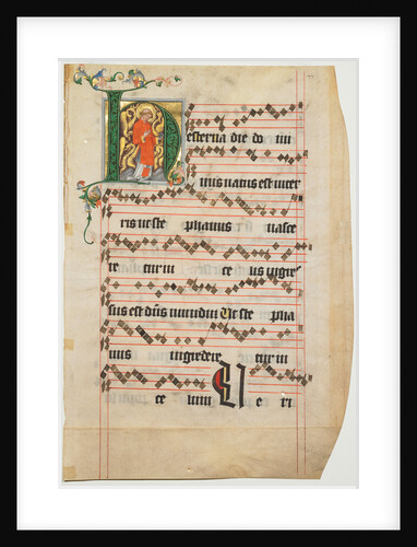 Initial H: Saint Stephen by Circle of the Master of the Golden Bull