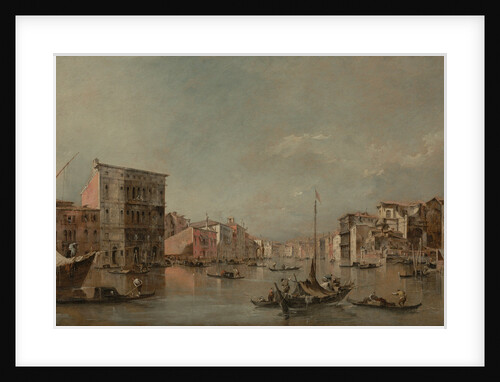 The Grand Canal in Venice with Palazzo Bembo by Francesco Guardi