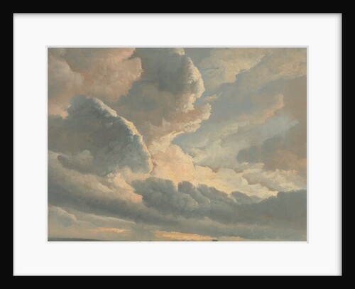 Study of Clouds with a Sunset near Rome by Simon Alexandre Clément Denis