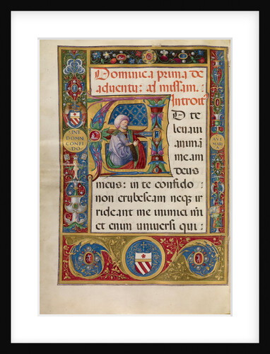 Initial A: King David by Matteo da Milano