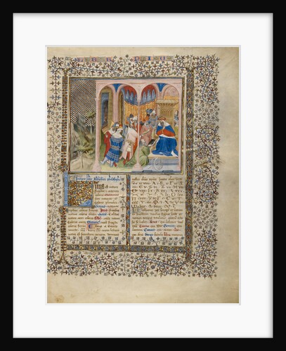 Alchandreus Presents His Work to a King by Virgil Master