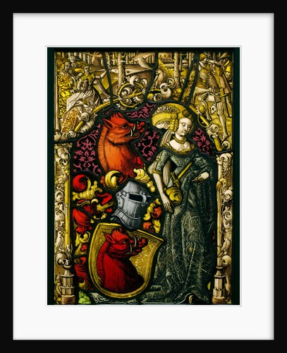 Heraldic Panel with the Arms of the Eberler Family by Anonymous