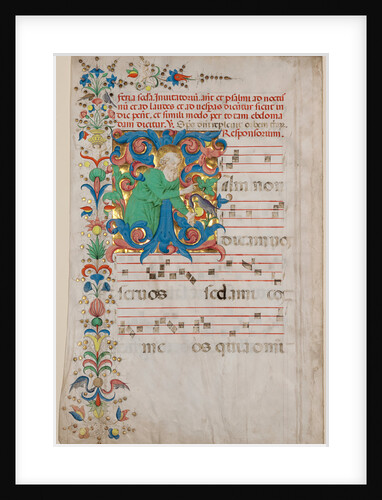 Bifolium from an antiphonal by Francesco di Antonio del Chierico