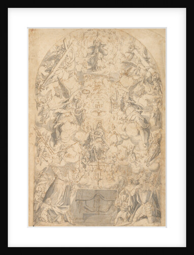 Madonna and Child with Angels Bearing Symbols of the Passion by Friedrich Sustris