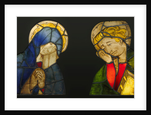 The Virgin and Saint John, from a Crucifixion by Anonymous