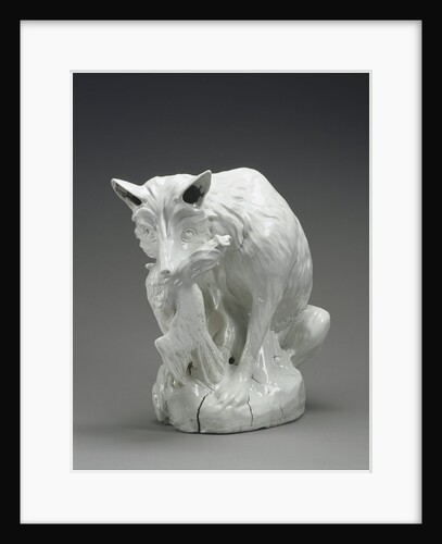 A Fox with a Chicken by Meissen Porcelain Manufactory