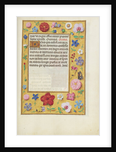 Decorated Text Page by Anonymous