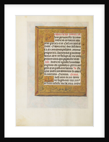 Decorated Text Page by Anonymous