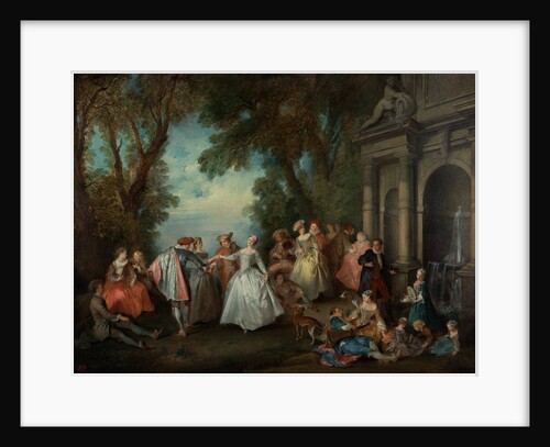 Dance before a Fountain by Nicolas Lancret