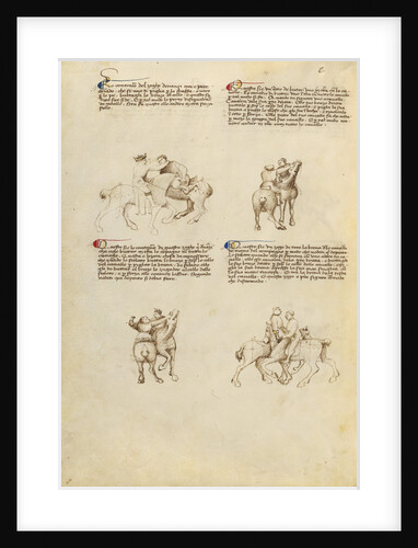 Unarmed Equestrian Combat by Fiore Furlan dei Liberi da Premariacco