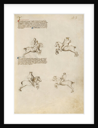 Equestrian Combat with Lance by Fiore Furlan dei Liberi da Premariacco