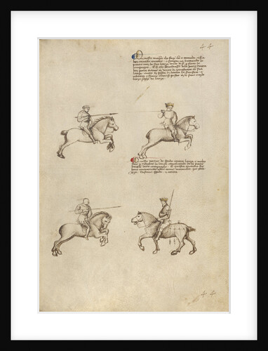 Equestrian Combat with Lance and Sword by Fiore Furlan dei Liberi da Premariacco