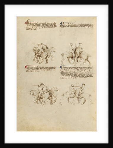 Equestrian Combat with Sword by Fiore Furlan dei Liberi da Premariacco