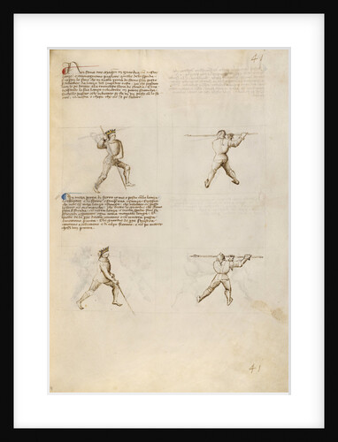 Combat with Lance by Fiore Furlan dei Liberi da Premariacco
