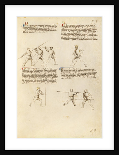 Combat with Sword, Staff, and Lance by Fiore Furlan dei Liberi da Premariacco