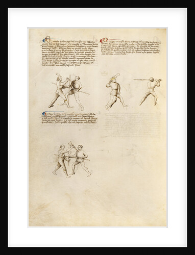 Combat with Dagger and Staff by Anonymous