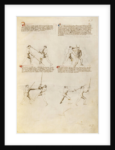 Combat with Sword by Fiore Furlan dei Liberi da Premariacco