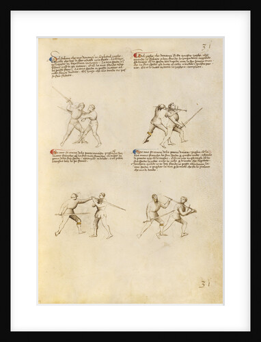 Combat with Sword by Fiore Furlan dei Liberi da Premariacco