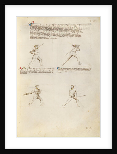Four Figures with Swords by Fiore Furlan dei Liberi da Premariacco