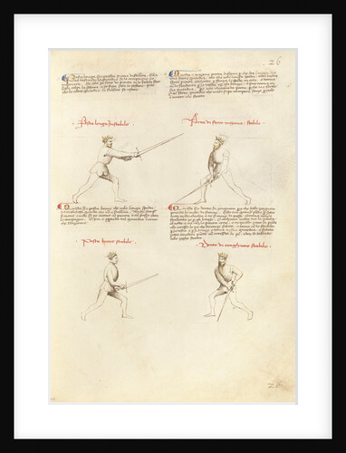 Combat with Sword by Fiore Furlan dei Liberi da Premariacco