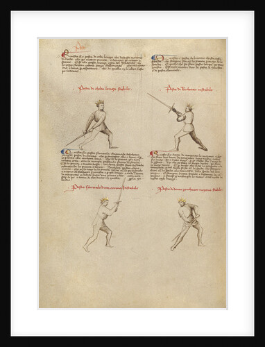 Combat with Sword by Fiore Furlan dei Liberi da Premariacco
