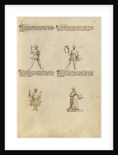 Four Allegorical Figures by Fiore Furlan dei Liberi da Premariacco