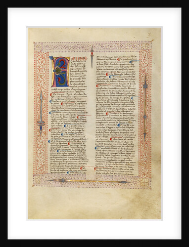 Decorated Text Page by Fiore Furlan dei Liberi da Premariacco
