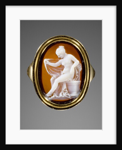 Cameo set into a ring Hermaphrodite by by Protarchos