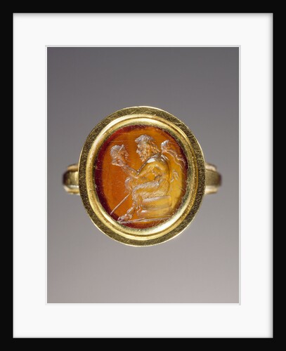 Engraved gem set into a ring by Anonymous