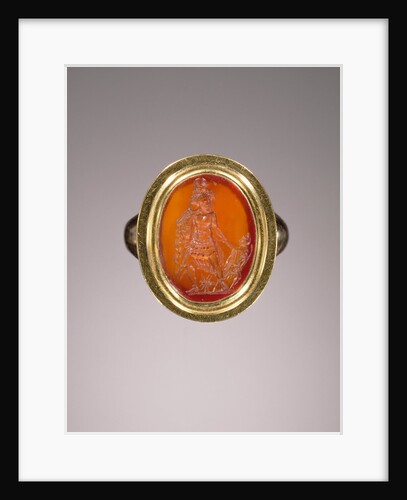 Engraved gem set into a ring by Anonymous