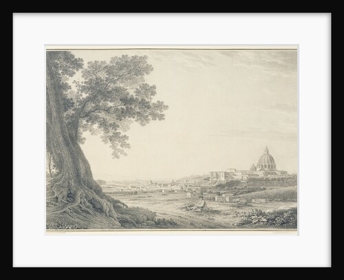 An extensive view of Rome from the Orti della Pineta Sacchetti by Giovanni Battista Lusieri