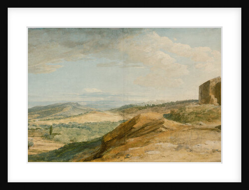View of the Ruins of the Temple of Ceres in the Valley of Agrigento by Jean-Pierre-Louis-Laurent Hoüel