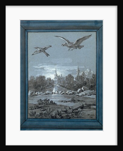 The Eagle and the Magpie by Jean-Baptiste Oudry