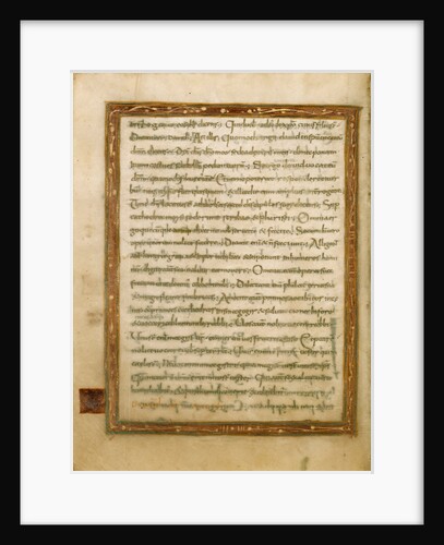 Decorated Text Page by Anonymous