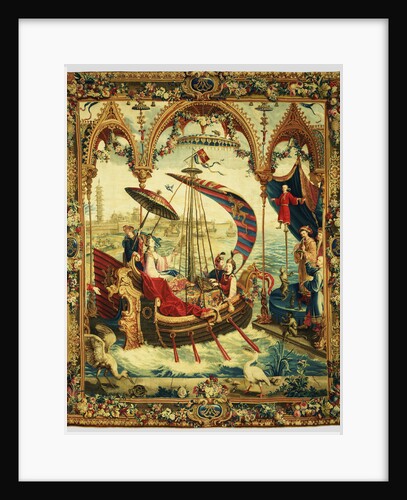 Tapestry: L'Embarquement de l'impératrice, from L'Histoire de l'empereur de la Chine Series by Anonymous